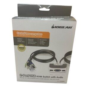 IOGEAR GCS632UW6 Two Port USB‎ Plus KVM Switch With Audio
